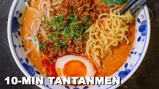 10-Minute Tantanmen EASY Homemade Ramen from Scratch at Home