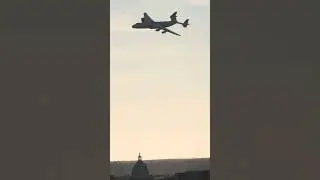 A Russian Antonov An-225 Mriya conducts a low speed, low-altitude flyby over Washington D.C.  #usa