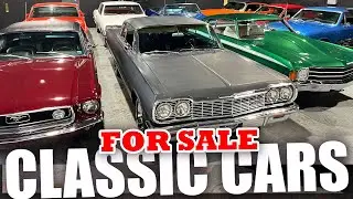 CLASSIC CARS FOR SALE LOT WALK September 2024 UPDATE at Bob Evans Classics We Buy/Sell Classic Cars