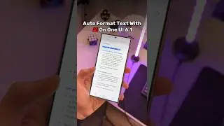 Auto Format Text With Ai On One UI 6.1 📒✏️  #OneUI6.1