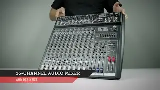 16 Channel Audio Mixer | Monoprice Quick Look