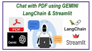 Chat with PDF through GEMINI using LangChain and streamlit app