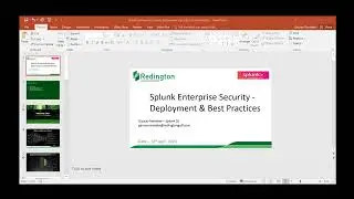 Redington & Splunk Webinar | Splunk Enterprise Security Deployment & Best Practices |Redingtonvalue