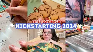 Kickstarting 2024 🏠🖍️ A Day in the Life of a Full-Time Artist | Newsletter, Laser Engraving & More!