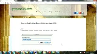 How to Edit the Hosts File on Mac OS X