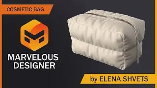 Marvelous Designer tutorial Cosmetic Bag (Косметичка туториал)