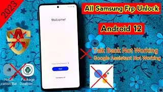 All Samsung Frp Bypass | Google Assistant Not Working No Talk Back A10s/A20s/A51/A12 Account Delete