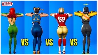 Thicc 'Sweet Shot' Emote Showcased With HOT FEMALE Skins 🍑😍❤️