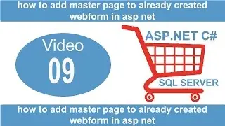 how to add master page to already created webform in asp net