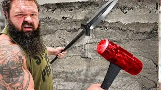 Worlds Strongest Man vs 100 Layers of Concrete! - Challenge