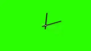 Green Screen Clock Hands Sped Up - Footage PixelBoom