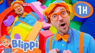 Blippi Learns Colors and Shapes at the Indoor Playground! Educational Videos for Kids