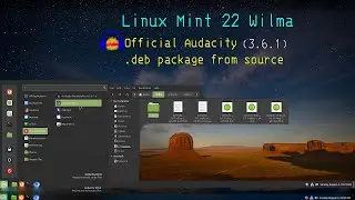 Linux Mint 22 Wilma Audacity official .deb packaging