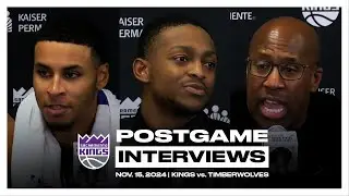 De’Aaron Fox, Keegan Murray & Coach Brown | Postgame Pressers 11.15.24