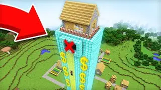 ЖИТЕЛИ НЕ ПУСКАЮТ МЕНЯ В САМЫЙ ДОРОГОЙ НЕБОСКРЁБ В МАЙНКРАФТ | Компот Minecraft