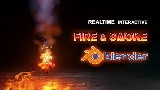 Fire and Smoke in Blender Realtime (Eevee Cycles)