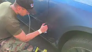 How to repair - install loose car door guard strip / trim Door Molding repair