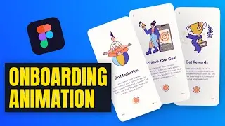 App Onboarding Screens Animation In Figma | Figma Animation Tutorial
