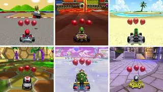 Mario Kart 7 - All Battle Courses & Modes (4K)