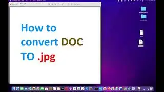 Convert DOC to JPG