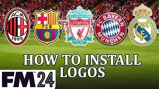 Football Manager 2024 - How to install a logo pack, get real club logos and badges in FM24