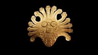 Gold Ornament 3 - Nazca Culture | 3D Model | Blender | ZBrush