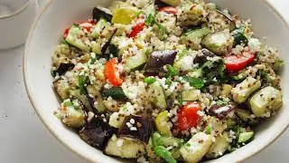 Mediterranean Quinoa Salad with Roasted Summer Vegetables