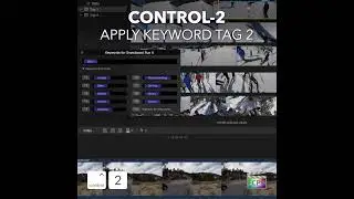 Final Cut Pro Shortcut | Control-2 | Apply Keyword Tag 2