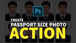 Create Passport Size Photo Action in Photoshop | Urdu Hindi