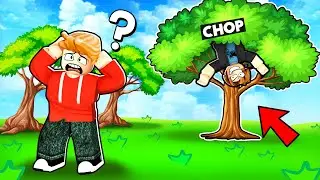 ROBLOX CHOP AND FROSTY PLAY HIDE AND SEEK ON THE TREE