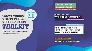 Lower Thirds / Subtitle / Video Caption Toolkit - istockplus.com