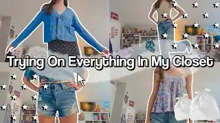 Trying On Everything In My Closet! *Huge Closet Cleanout*