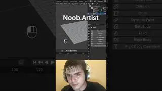 Noob vs Pro artist: creating interactive cloth #blendertutorial #blender #blendercommunity #b3d