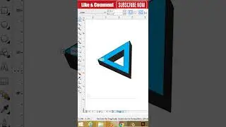 3D Triangle Shape Design | Coreldraw Short video