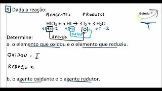 Calculando o Nox para descobrir: A substância que reduz, oxida, o agente reduto e o agente oxidante