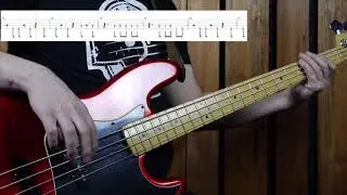 Bruno Mars - Locked out of Heaven (bass cover) (play-along with tab)