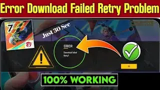 free fire download failed retry | free fire not opening today| free fire error download failed retry