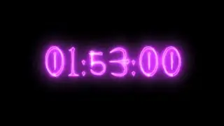 Purple vampire neon timer 113 minutes stopwatch