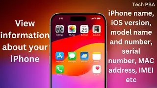 iPhone | How to view or check all the information about your iPhone