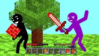 Stickman VS. Minecraft