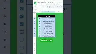 Automatically Strikethrough To Do Items in Google Sheets