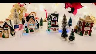 Tiny Holiday Village Christmas Town Fairy lights