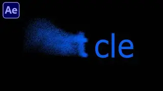 Text Particle Animation | Text to sand dust animation | No plug in