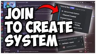 [NEW] - How to make a JOIN TO CREATE SYSTEM for your discord bot! || Discord.js V14