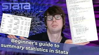 How to make summary statistics table in Stata