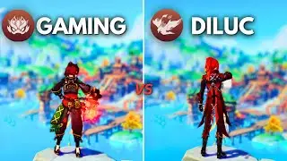 Who is BEST Pyro DPS? Gaming Vs Diluc !!