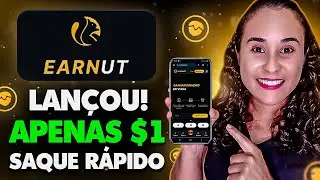 Encontrei NOVO SITE Para GANHAR EM DÓLAR Pelo Celular (Earnut - Dinheiro Online)