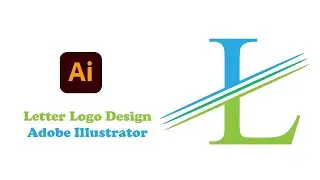 L Letter Logo Design in Adobe Illustrator CC || Logo Design || Adobe Illustrator Tutorial