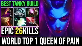 Sccc [Queen of Pain] This is How Top 1 QOP ShutDown Everyone With Tanky Build 26Kills | DotA 2