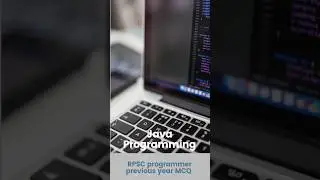 RPSC programmer previous paper MCQ -10 Java programming #javaprogramming#rpscprogrammer #rpcs #java